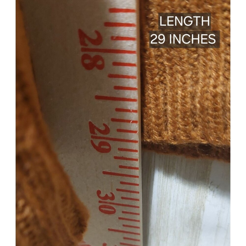 NWT Umgee Womens Camel Fringe Open Front Cardigan Sweater~Boho~MEDIUM - Picture 8 of 10